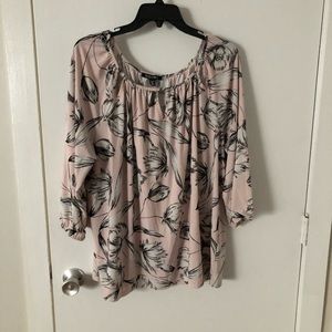 Pink Floral Blouse